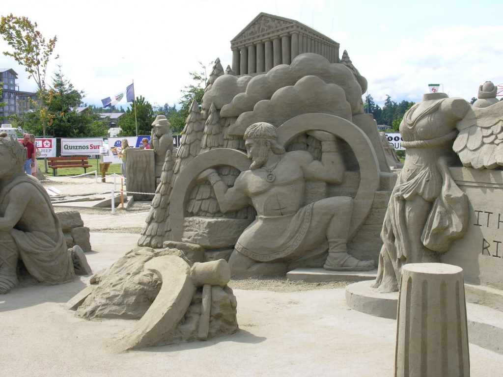 Parksville Sandcastle competition, Vancouver Island