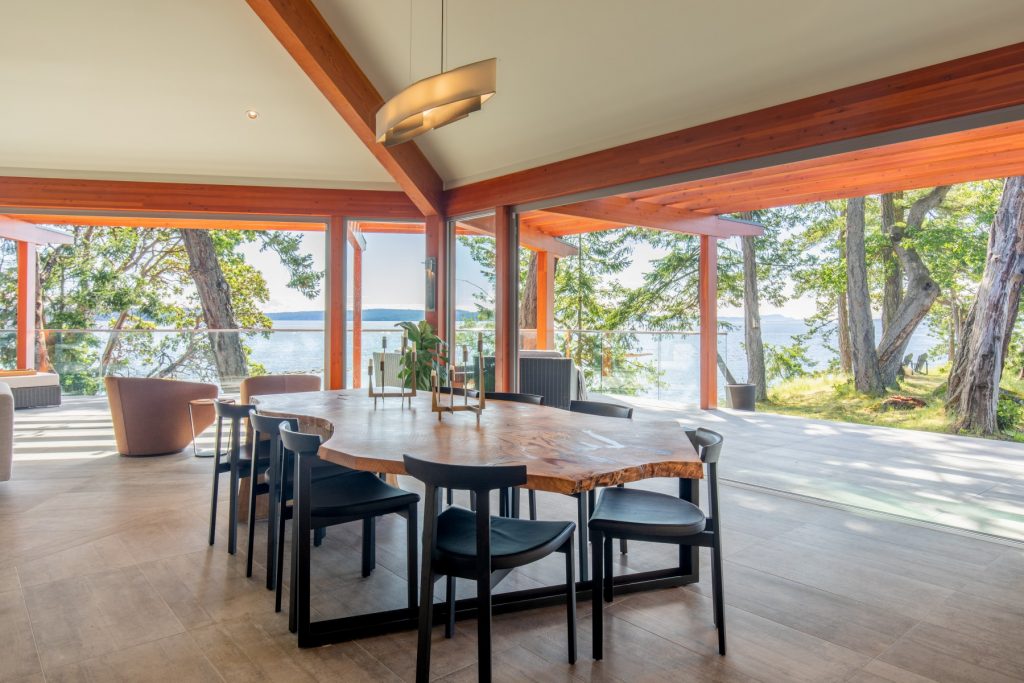 Interior of custom home in Cedar By The Sea by Westmark Construction